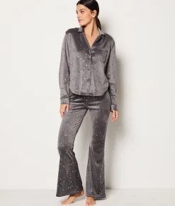 Etam Chemise de pyjama étoile ANTHRACITE Sale