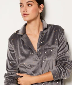 Etam Chemise de pyjama étoile ANTHRACITE Sale