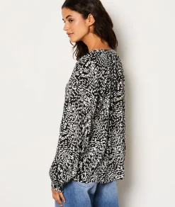 Etam Chemise fluide boutonnée à motifs IMPFDBLANC Cheap