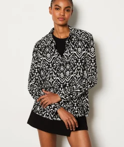 Etam Chemise fluide imprimée ANTHRACITE Flash Sale