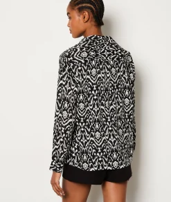 Etam Chemise fluide imprimée ANTHRACITE Flash Sale