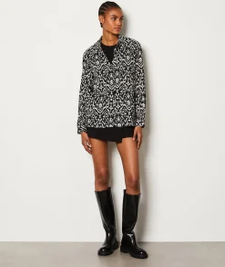Etam Chemise fluide imprimée ANTHRACITE Flash Sale