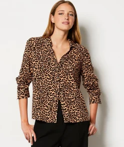 Etam Chemise imprimée léopard IMPFDTAUPE Fashion