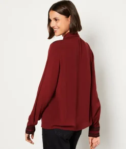 Etam Chemise manches longues brodée CARDINAL Best Sale