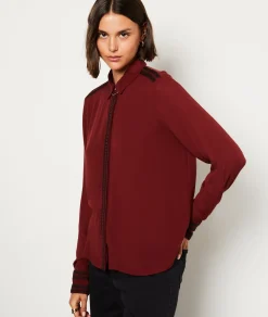 Etam Chemise manches longues brodée CARDINAL Best Sale