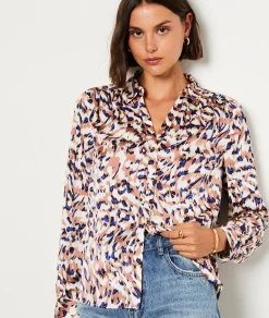 Etam Chemise manches longues imprimé IMPFDBLANC Discount