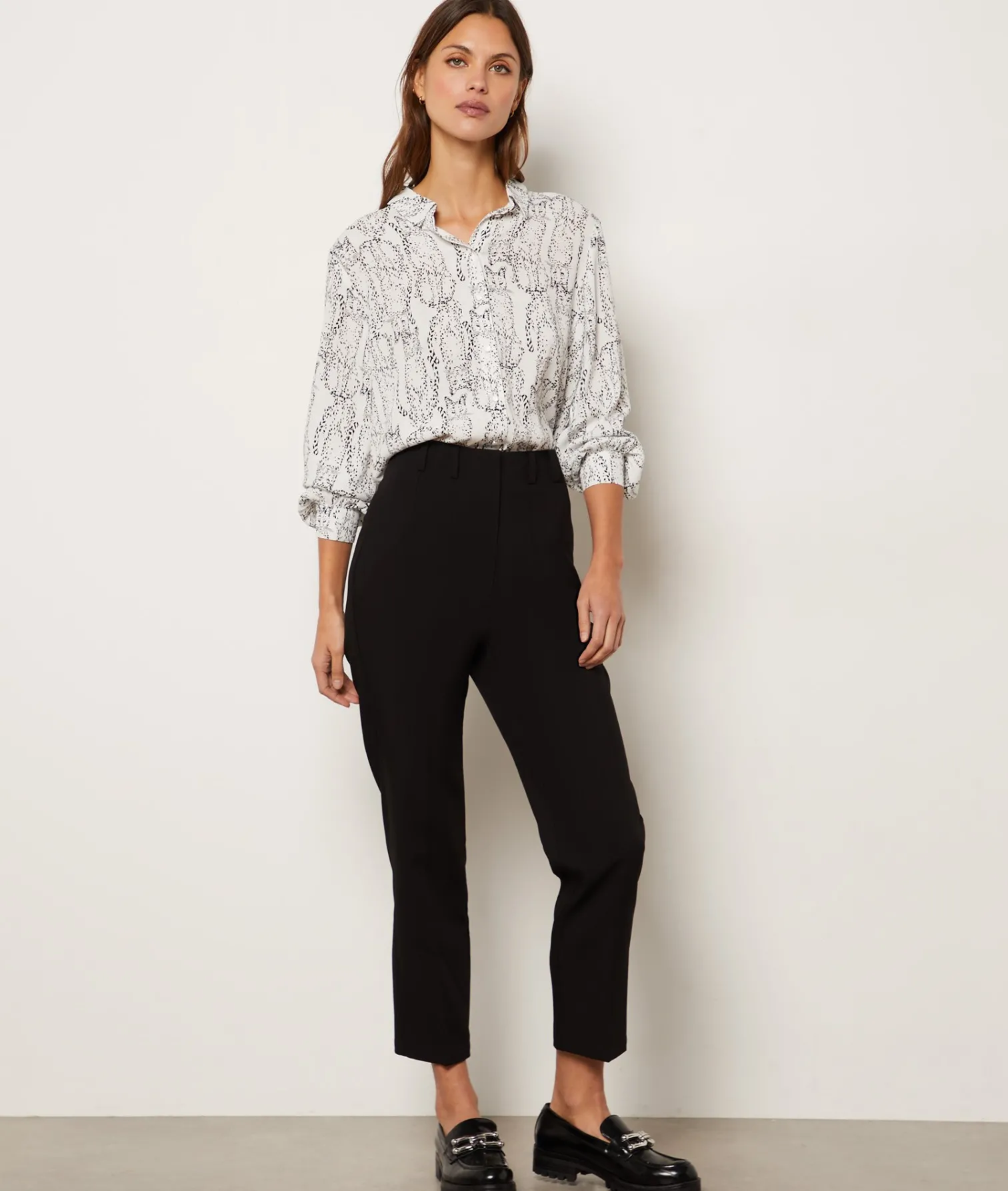 Etam Cigarette Cut Pants NOIR Discount