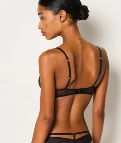 Etam Classic Wireless Bra in Silk and Tulle JUSTINE Store