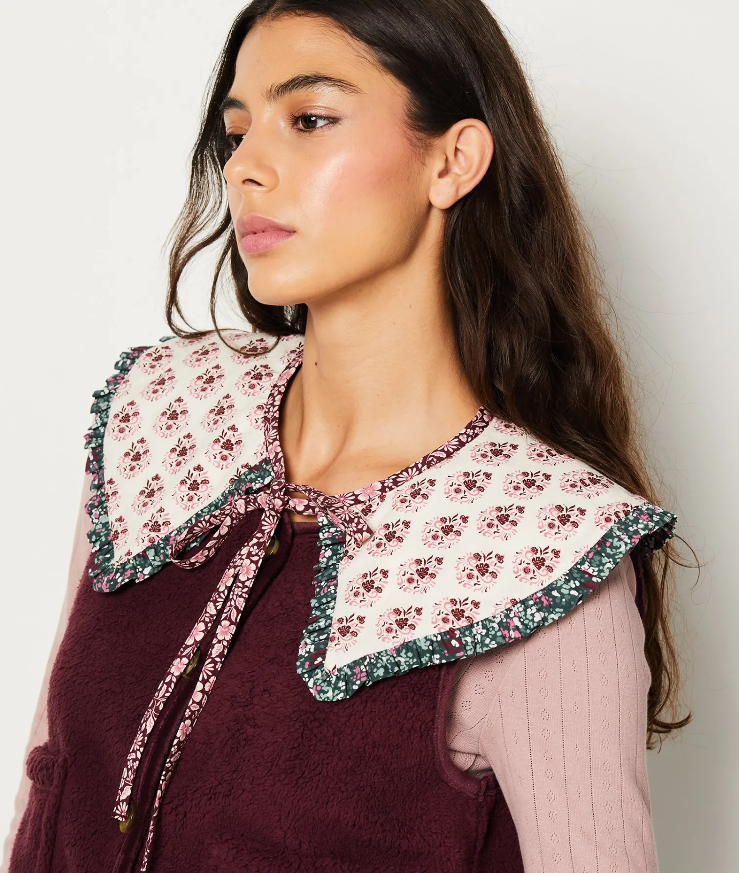 Etam Col claudine en coton ECRU Discount