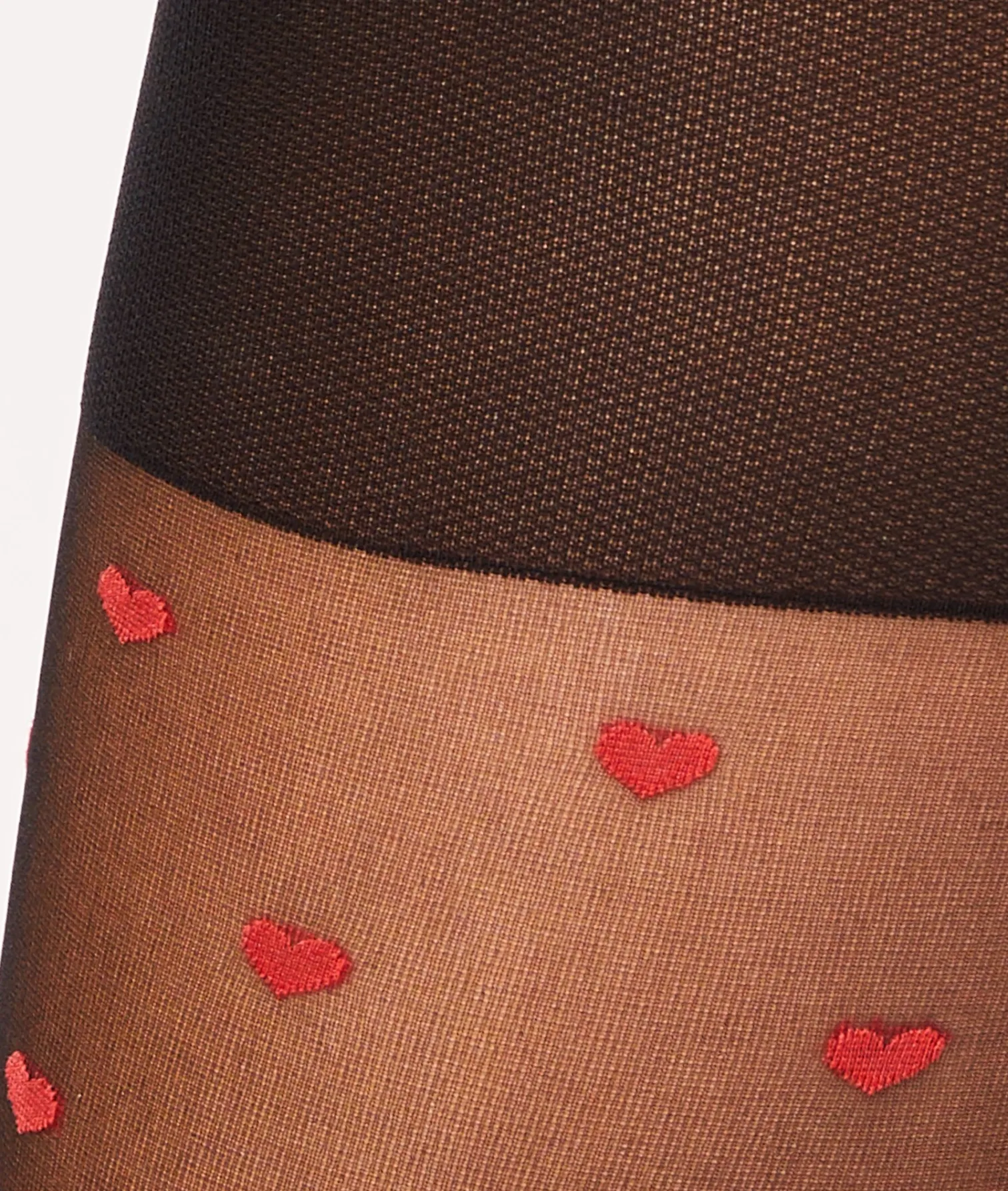 Etam Collant mode motif coeur - 30D ROUGE Store