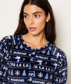Etam Combinaison de pyjama à motifs Snoopy Peanuts™ MARINE Hot