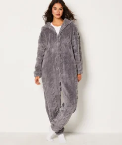 Etam Combinaison polaire GRIS Sale