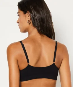 Etam Comfort Cotton Bralette BLACK Sale