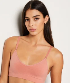Etam Comfort Cotton Bralette SAUMONPECHE Hot