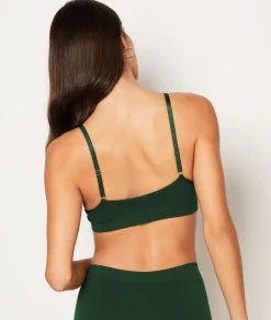 Etam Comfort Cotton Bralette VERTCANARD Best Sale