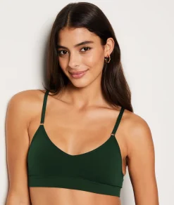 Etam Comfort Cotton Bralette VERTCANARD Best Sale