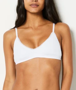 Etam Cotton Bralette WHITE Clearance