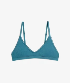 Etam Cotton Bralette PETROLBLUE Best