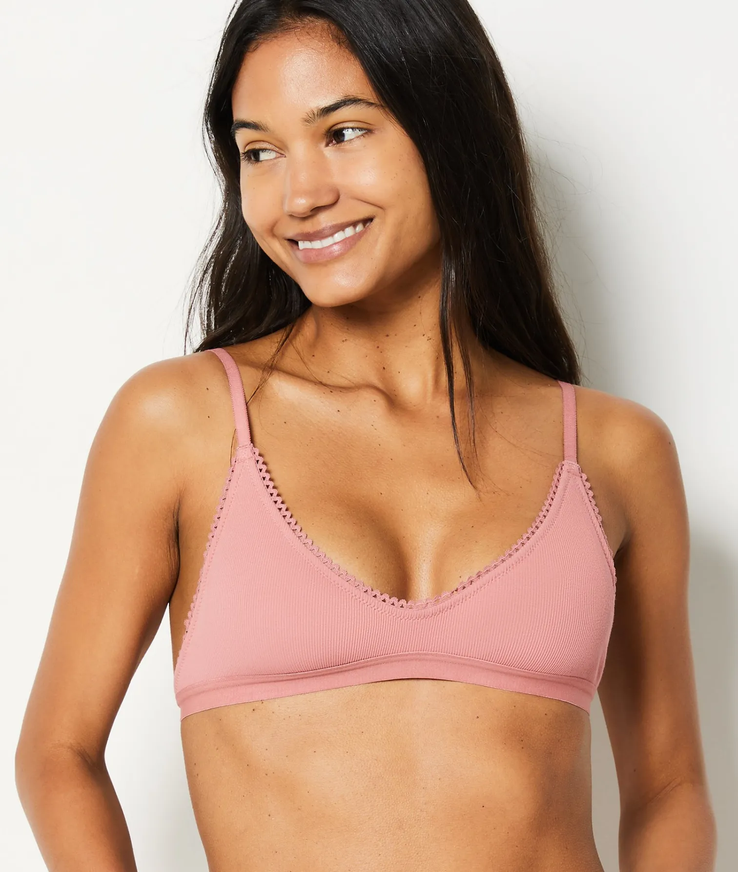 Etam Cotton Bralette ROSE Hot