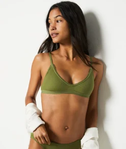 Etam Cotton Bralette KHAKI Outlet