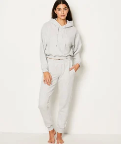 Etam Cotton Pyjama Bottoms GRIS Fashion