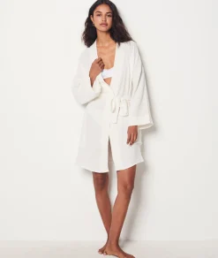 Etam Cotton Robe ECRU Discount