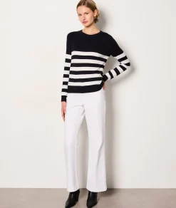 Etam Crew Neck Sweater ECRU Cheap