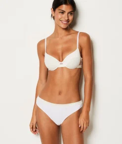 Etam Culotte en microfibre satinée ECRU Flash Sale