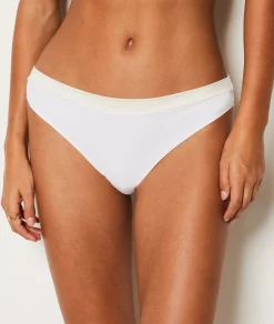 Etam Culotte en microfibre satinée ECRU Flash Sale