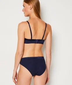 Etam Culotte en microfibre satiné BLEUNUIT Shop