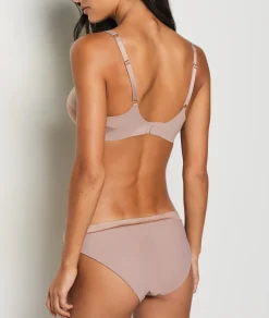Etam Culotte microfibre satinée TAUPE Cheap