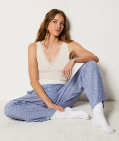 Etam Débardeur avec cachemire en maille thermique ECRU New
