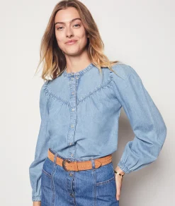 Etam Denim-effect Shirt BLUE Online