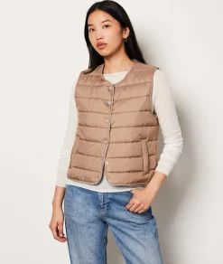 Etam Doudoune matelassée sans manches BEIGE Flash Sale