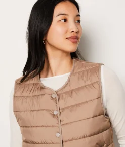 Etam Doudoune matelassée sans manches BEIGE Flash Sale