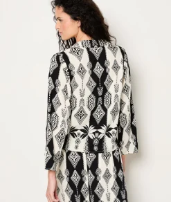 Etam Déshabillé à nouer avec motifs IMPFDECRU Discount