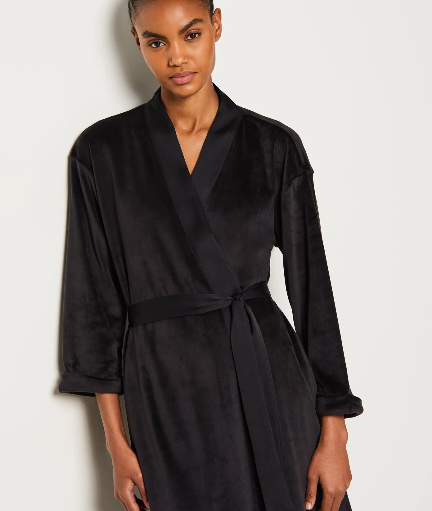 Etam Déshabillé en velours NOIR Fashion