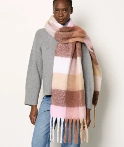 Etam Echarpe à franges BEIGE Discount