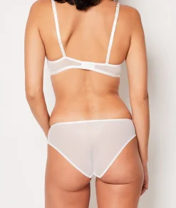 Etam Embroidered Boyshort ECRU Outlet