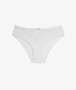 Etam Embroidered Boyshort ECRU Outlet