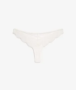 Etam Embroidered Tanga ECRU Cheap