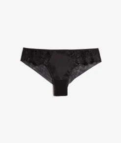 Etam Embroidered Tulle Hipster BLACK Cheap
