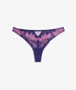 Etam Embroidered Tulle Tanga MYRTLE Flash Sale