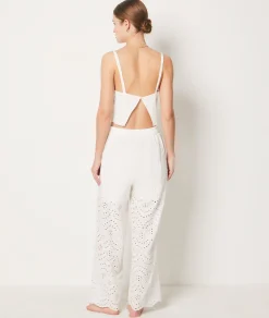 Etam English Broderie Anglaise Strap Top WHITE Outlet