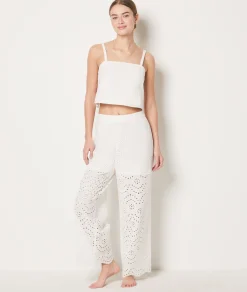 Etam English Broderie Anglaise Strap Top WHITE Outlet