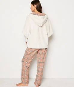 Etam Ensemble 3 pièces de pyjamas veste polaire BEIGE Cheap