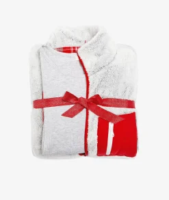 Etam Ensemble 3 pièces de pyjamas veste polaire GRIS New