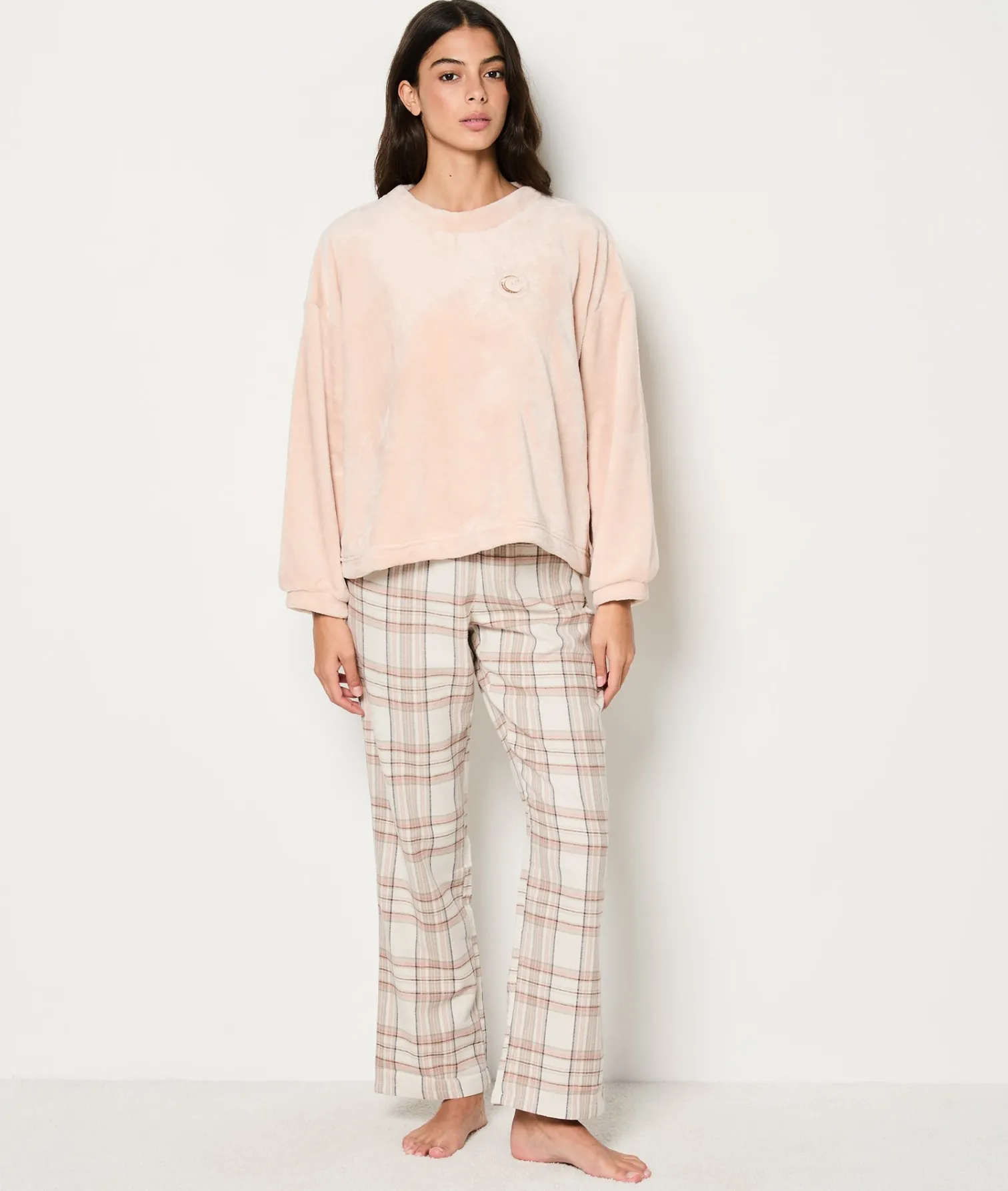 Etam Ensemble 2 pièces de pyjamas polaire SABLE Hot