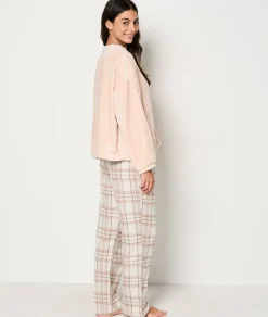 Etam Ensemble 2 pièces de pyjamas polaire SABLE Hot