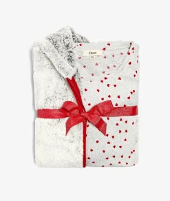 Etam Ensemble 3 pièces de pyjamas veste polaire GRIS Online
